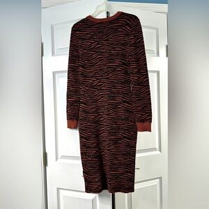 Express x Negin Mirsalehi bodycon animal print sweater dress